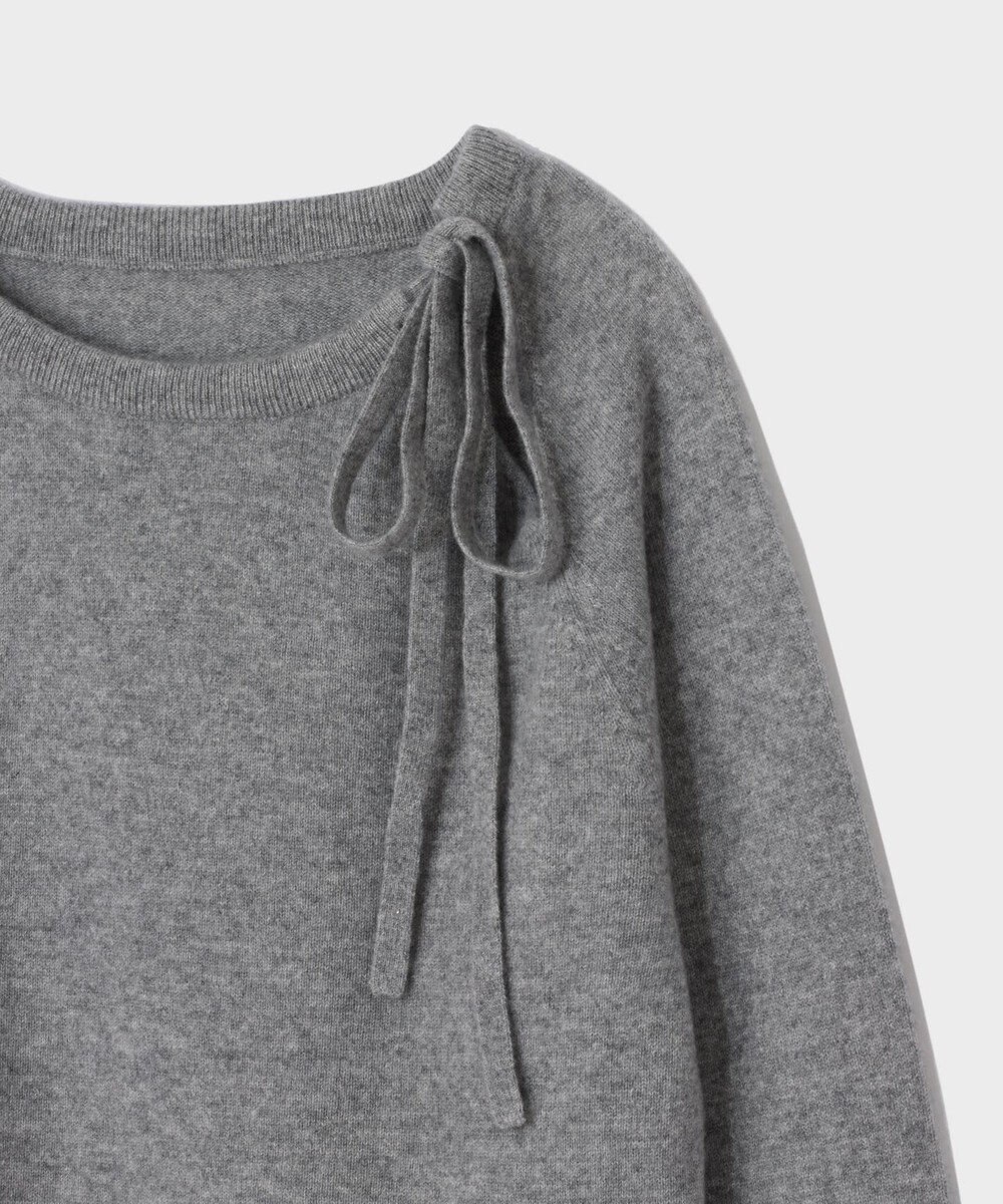 GRACE CONTINENTAL ボウタイカシミヤトップ 