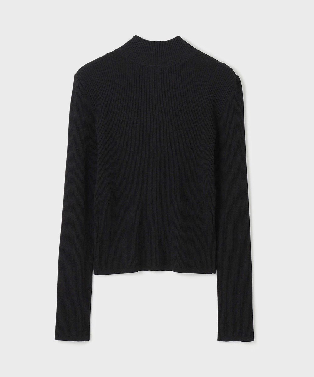 GRACE CONTINENTAL リブニットzipトップ 