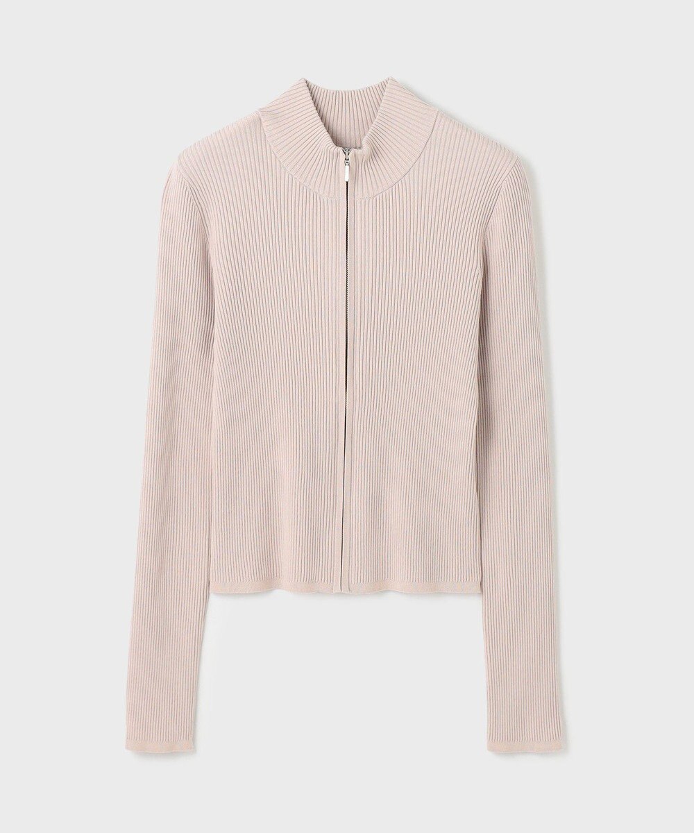 GRACE CONTINENTAL リブニットzipトップ 