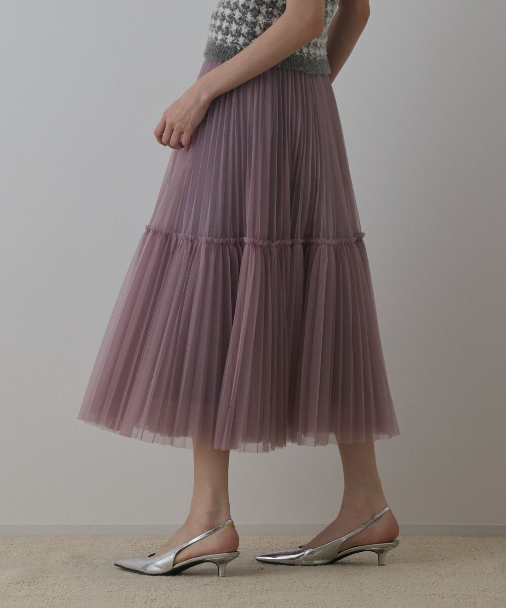 GRACE CONTINENTAL チュールティアードスカート 