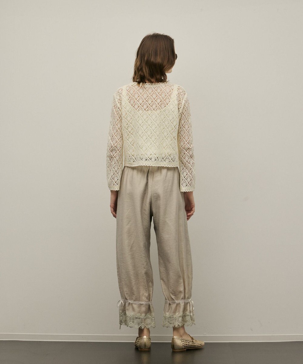 GRACE CONTINENTAL ドロストクロップドパンツ 