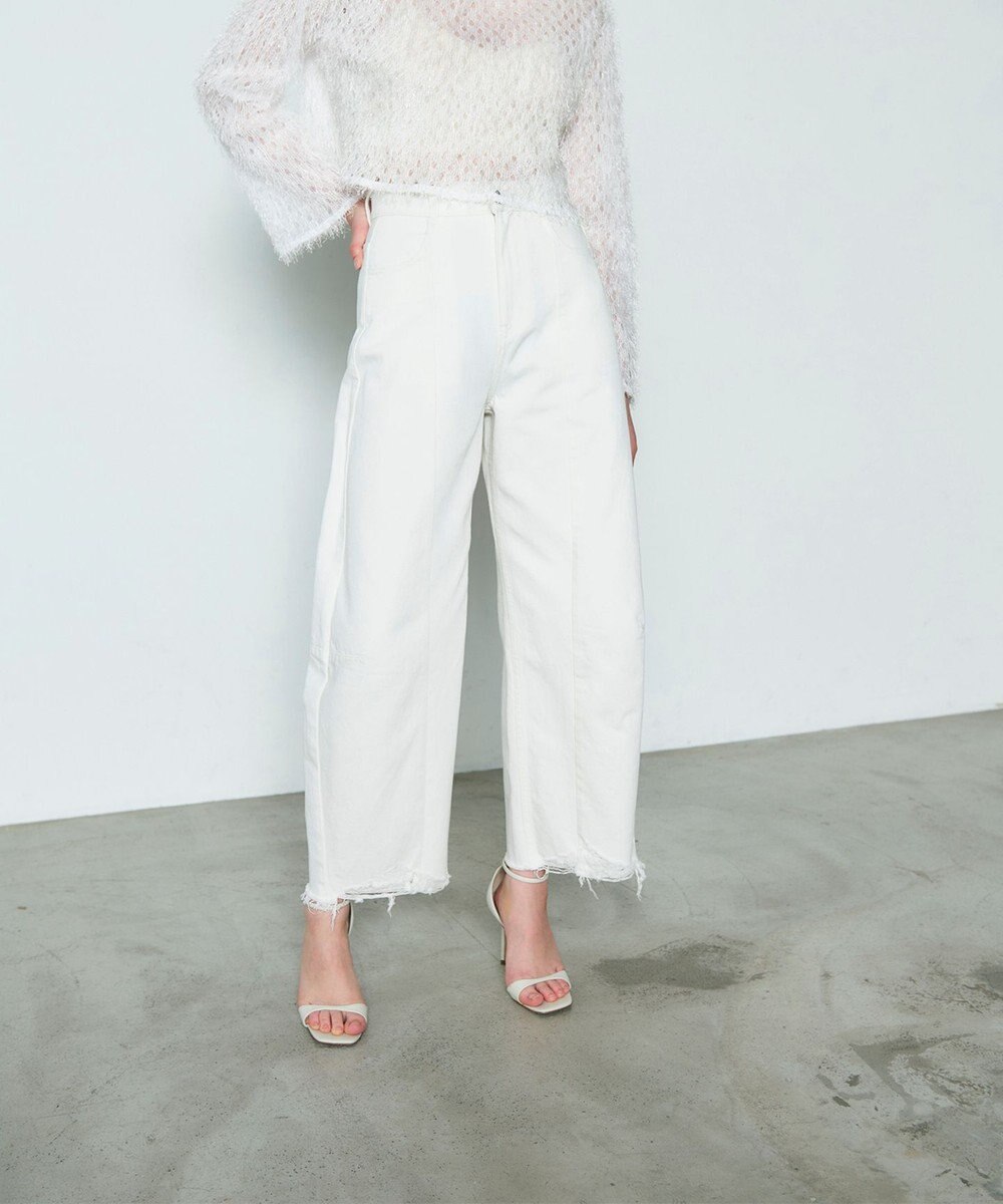 GRACE CONTINENTAL 切替ボリュームデニム 