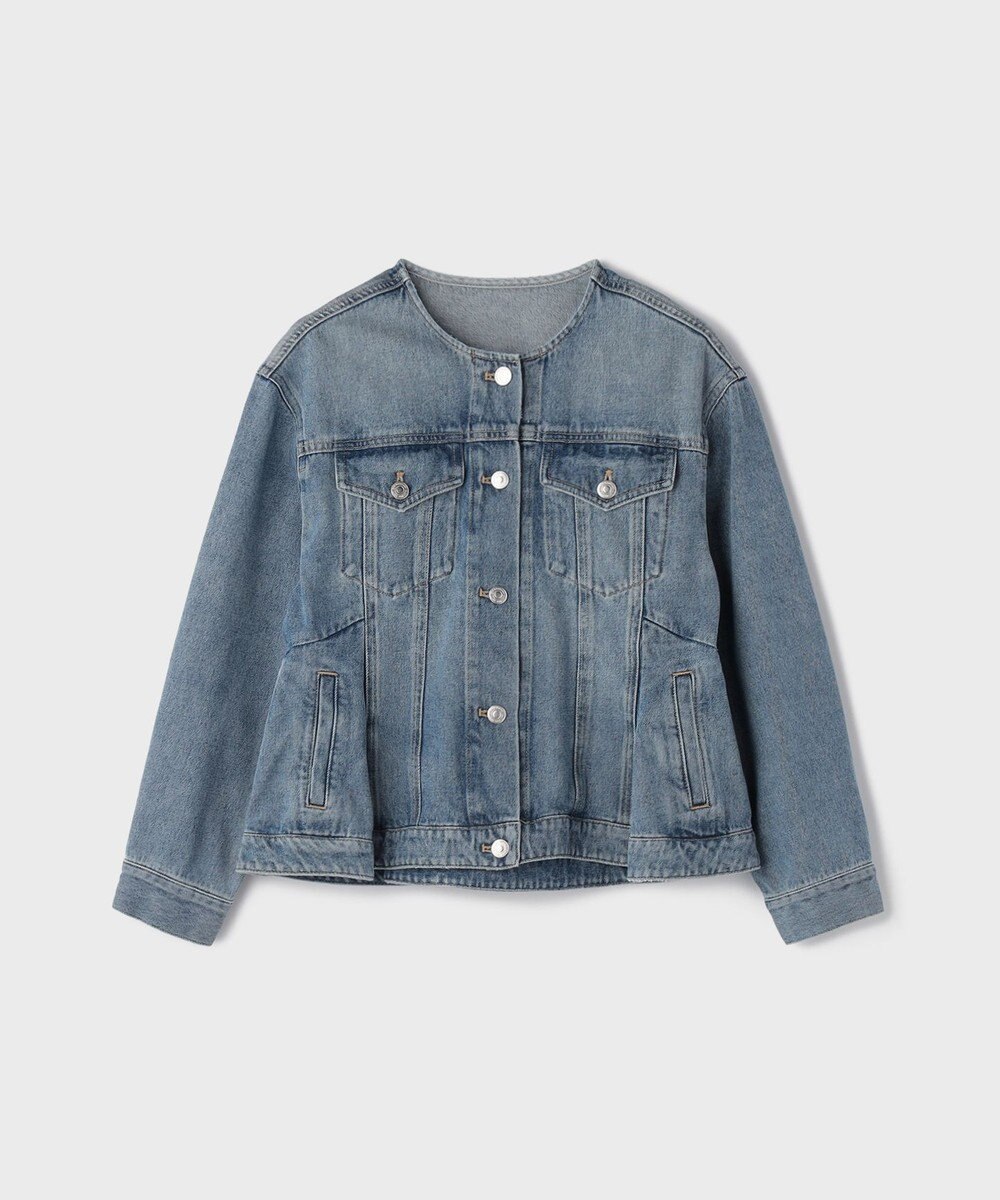 GRACE CONTINENTAL ペプラムデニムジャケット 