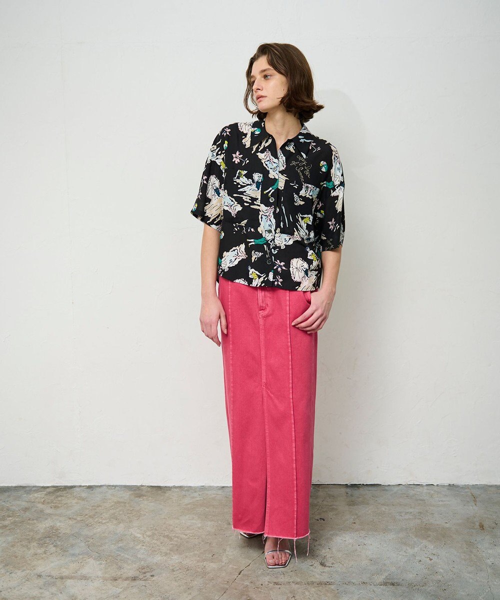 GRACE CONTINENTAL リゾートプリントシャツ 