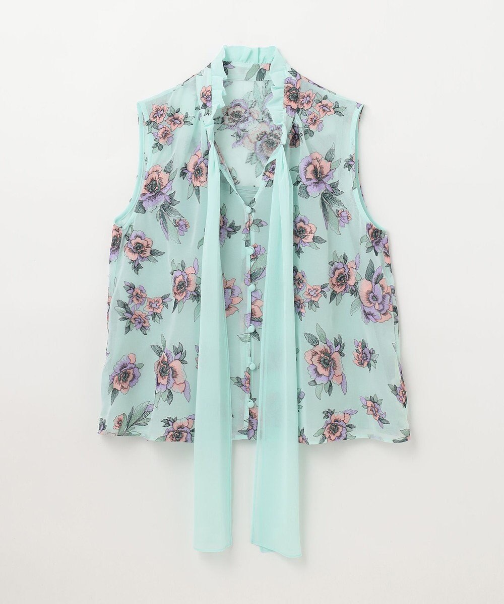 GRACE CONTINENTAL エスニックフラワー刺繍トップ 