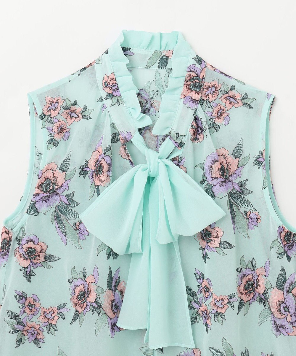 GRACE CONTINENTAL エスニックフラワー刺繍トップ 