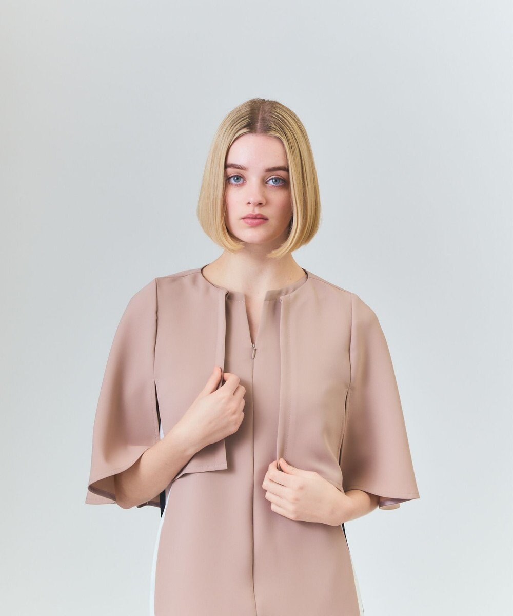 GRACE CONTINENTAL ケープレイヤードドレス