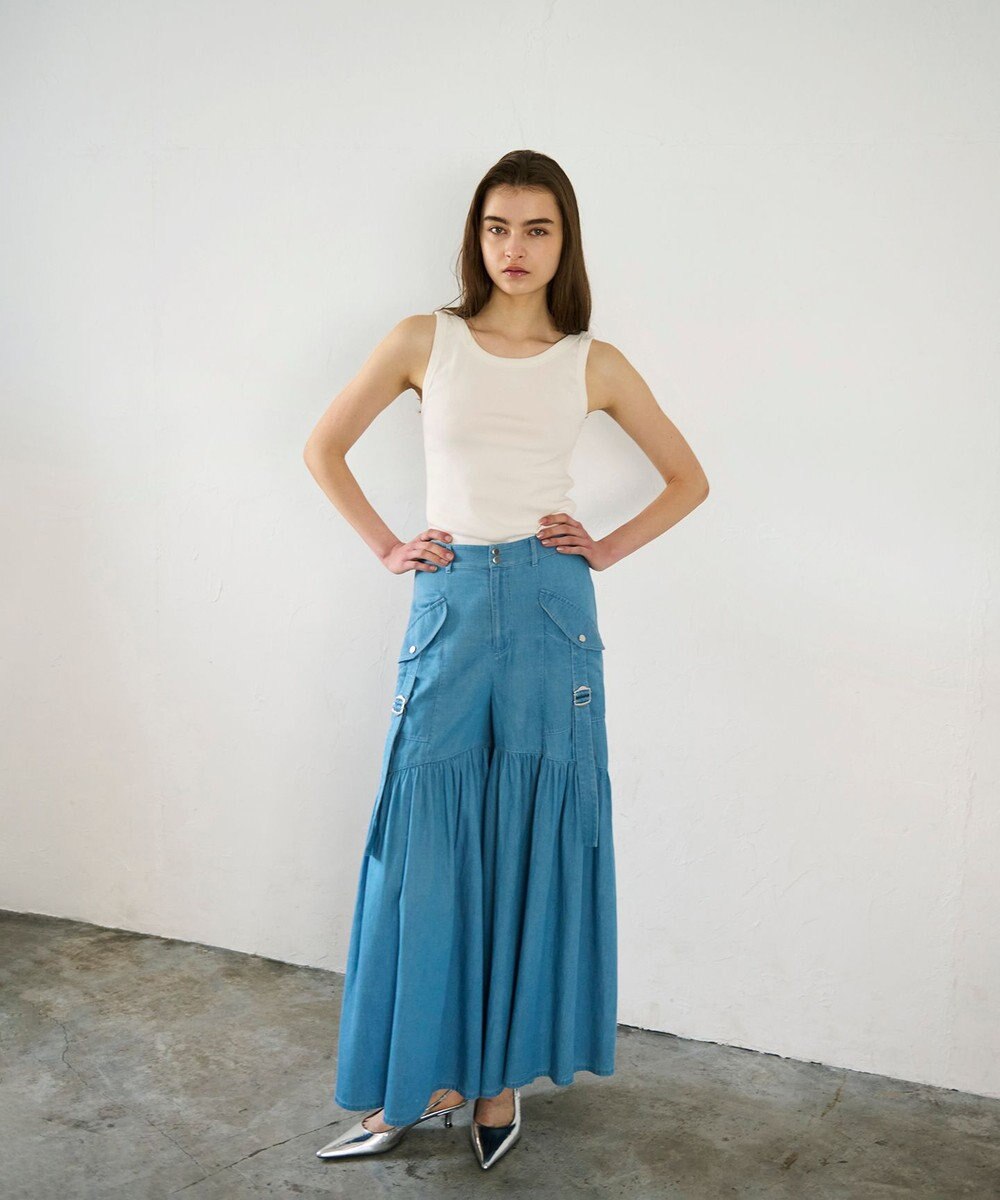 GRACE CONTINENTAL ワークワイドパンツ 