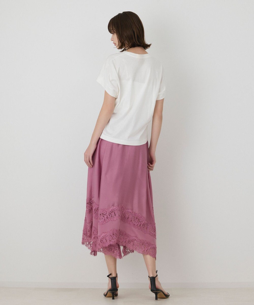 GRACE CONTINENTAL レースヘムフレアスカート 