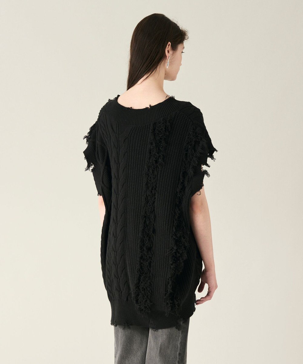 GRACE CONTINENTAL クラッシュニットトップ 