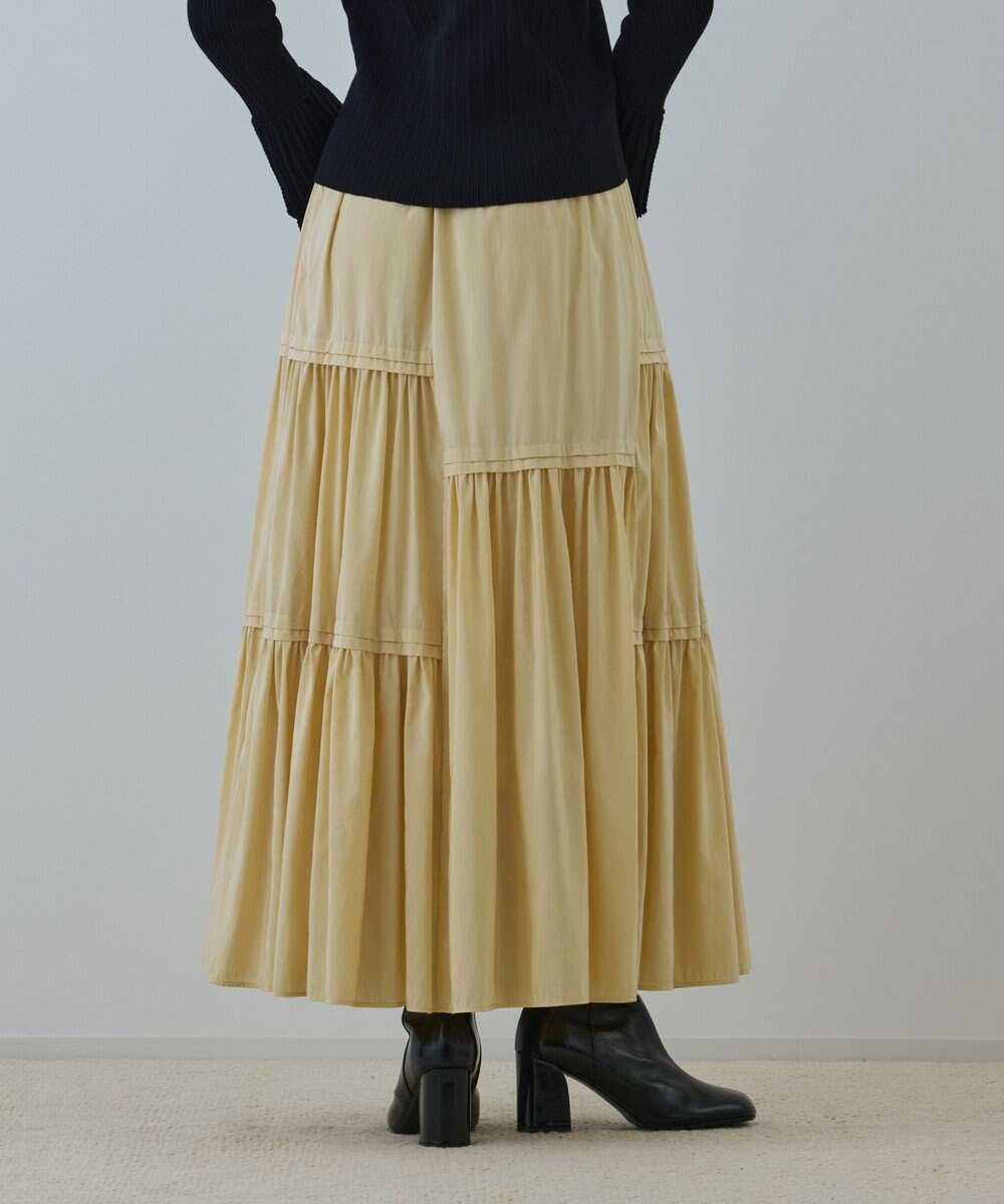 GRACE CONTINENTAL ティアードロングスカート 