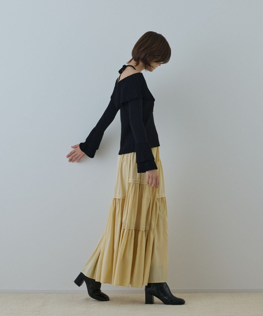 GRACE CONTINENTAL ティアードロングスカート 