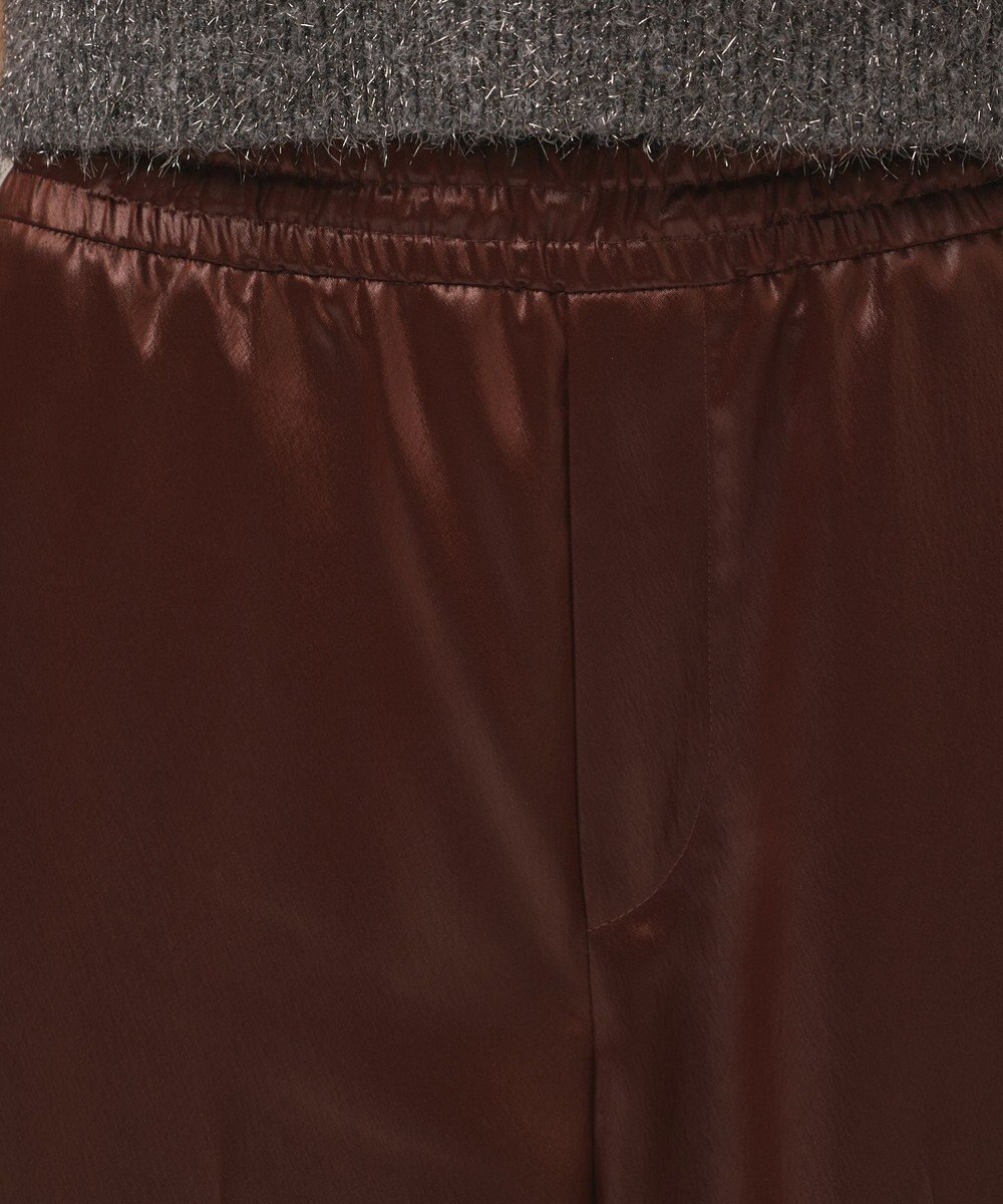 GRACE CONTINENTAL レザーライクパンツ 