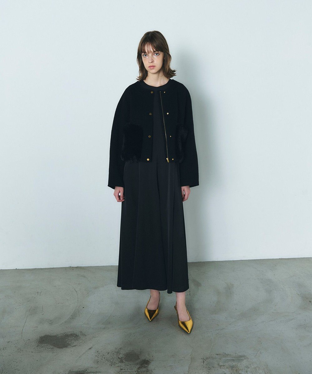 GRACE CONTINENTAL ファーポケットリバージャケット 