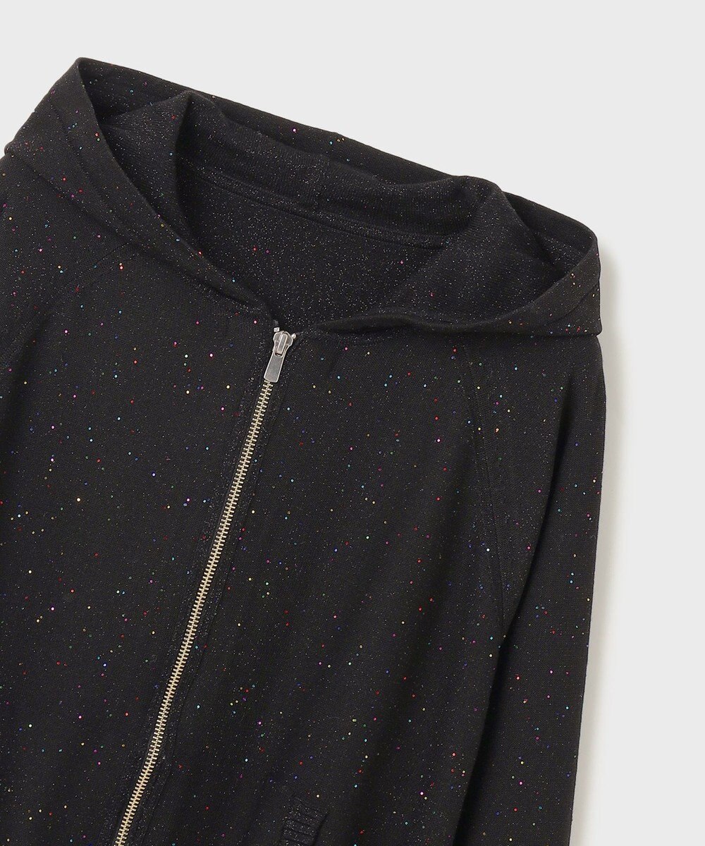 GRACE CONTINENTAL スパンコールニットパーカー