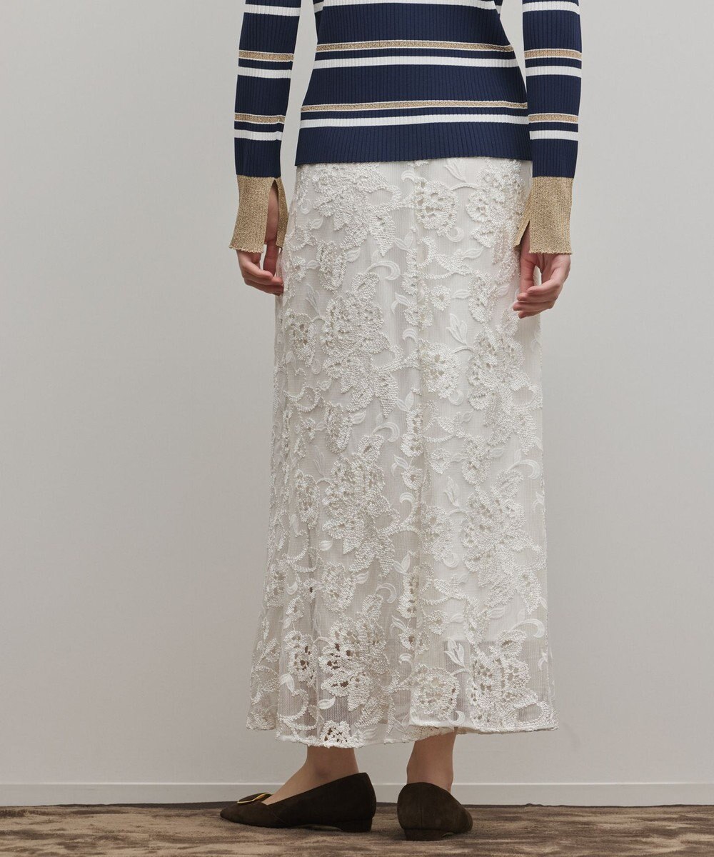 GRACE CONTINENTAL チュールレースマーメイドスカート 