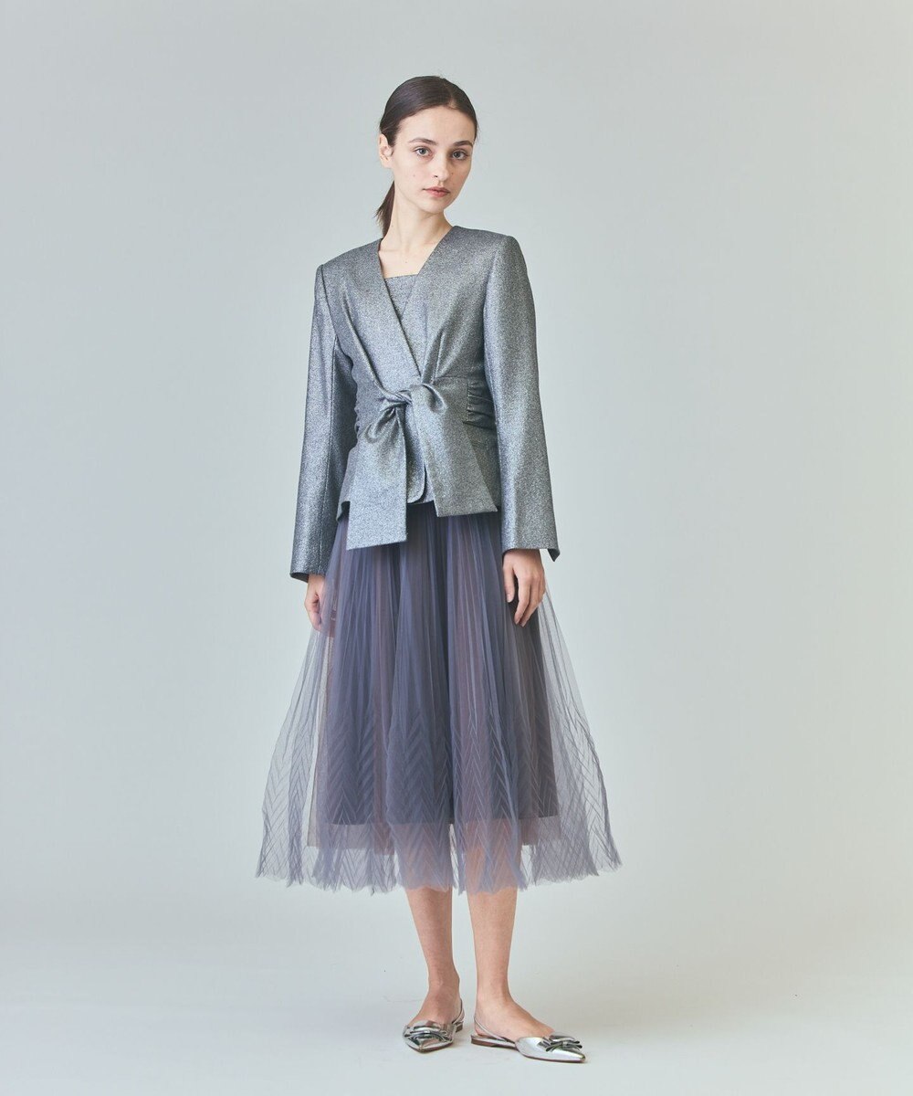 GRACE CONTINENTAL ラメWOOLボウジャケット