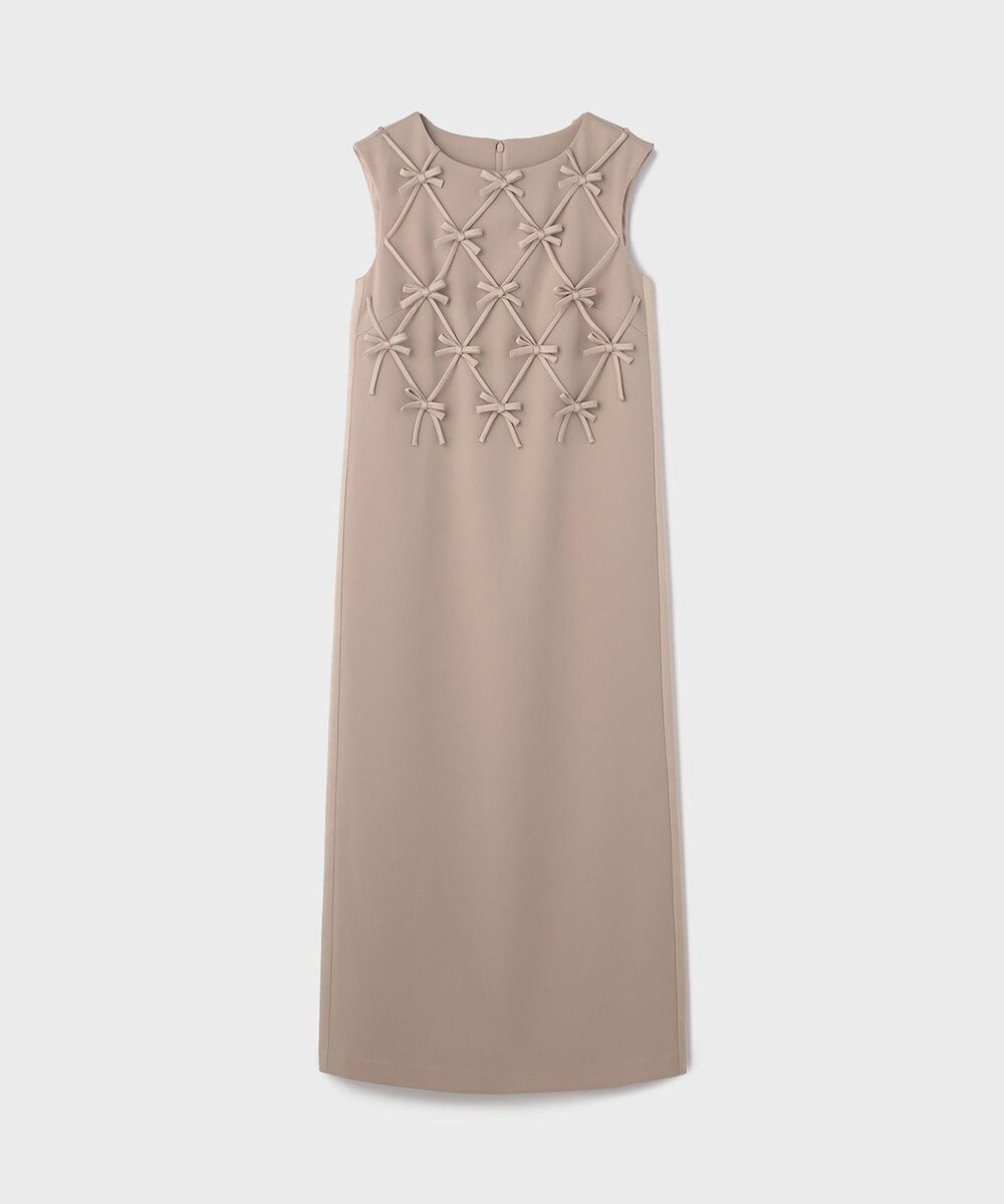 GRACE CONTINENTAL リボンモチーフドレス 