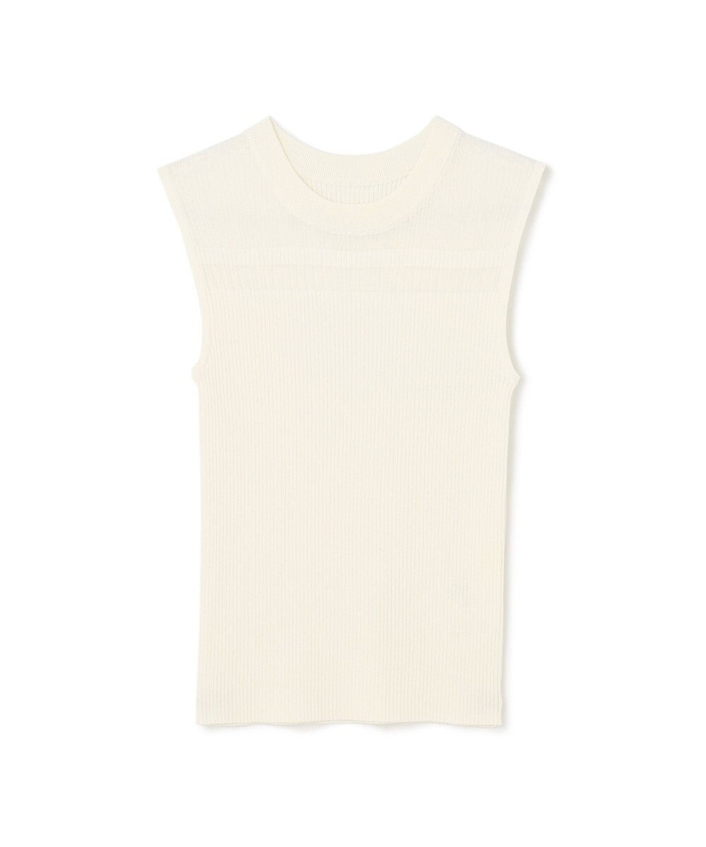 GRACE CONTINENTAL リブシアーニットトップ 