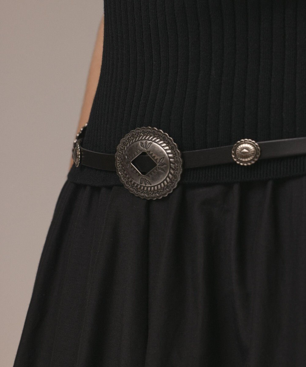 GRACE CONTINENTAL コンチョレザーベルト 