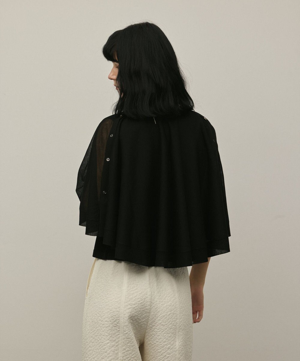 GRACE CONTINENTAL シアーケープニットカーディガン 