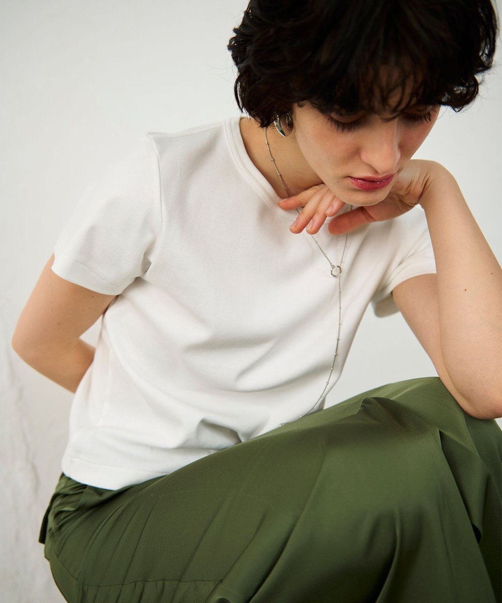 GRACE CONTINENTAL サテンストレートスカート 