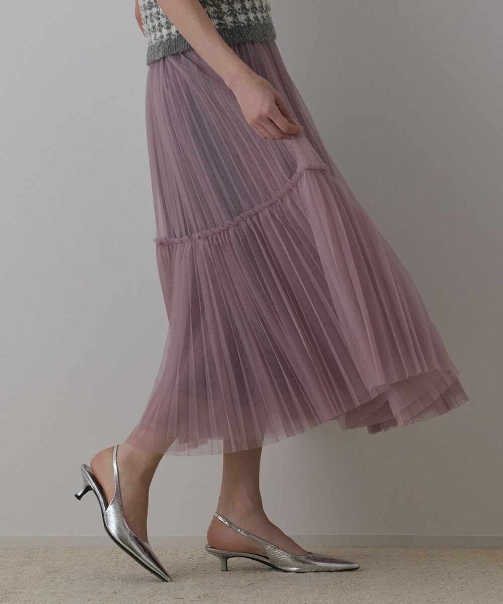 GRACE CONTINENTAL チュールティアードスカート 