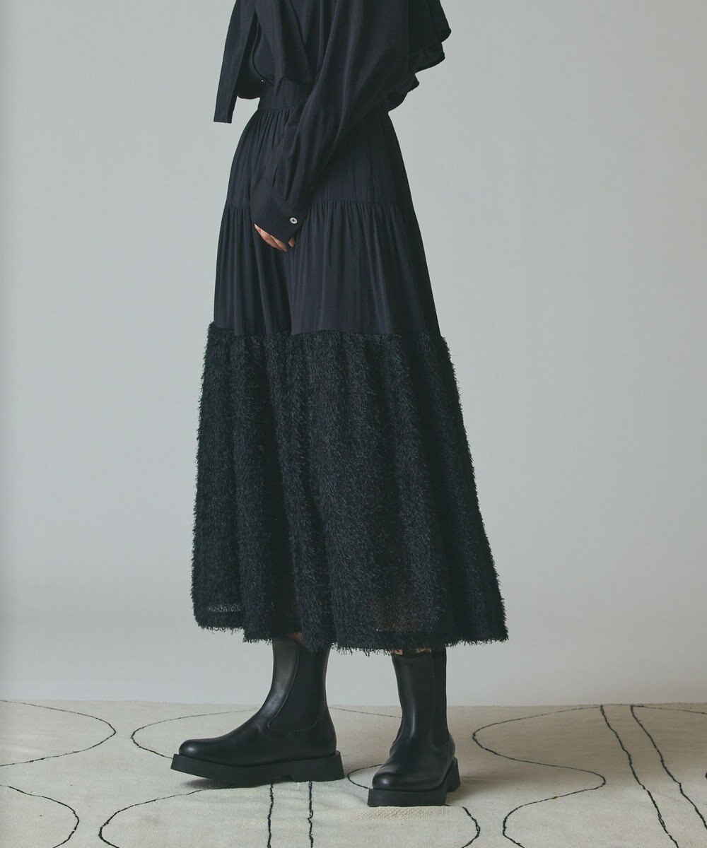 GRACE CONTINENTAL フェザージャガードコンビスカート 