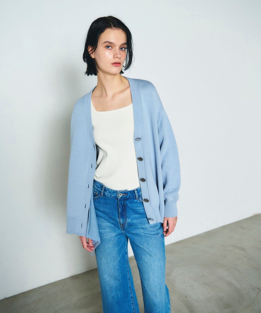 GRACE CONTINENTAL スクエアリブニットトップ