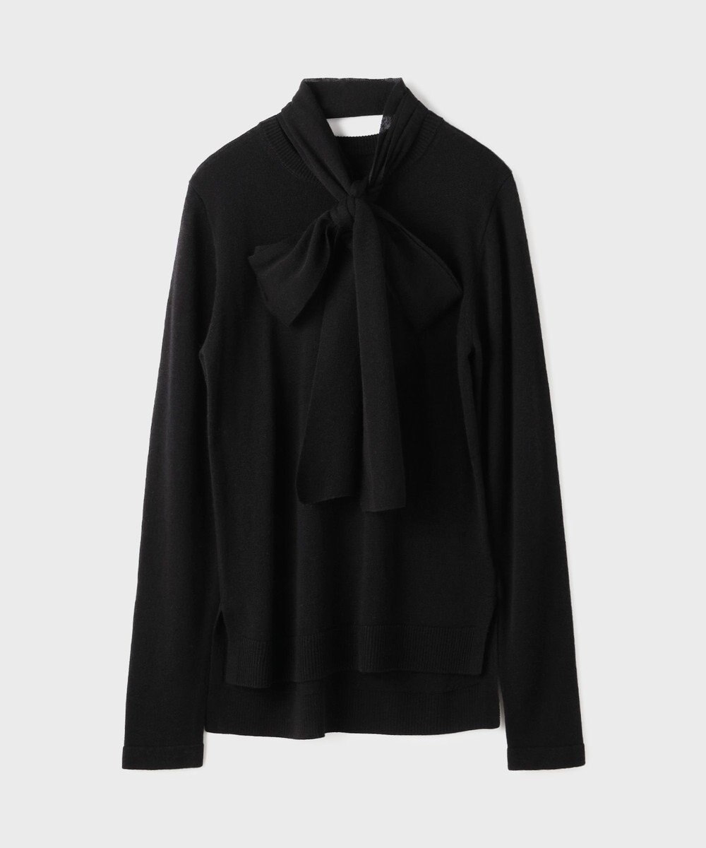 GRACE CONTINENTAL ボウ付ニットトップ 