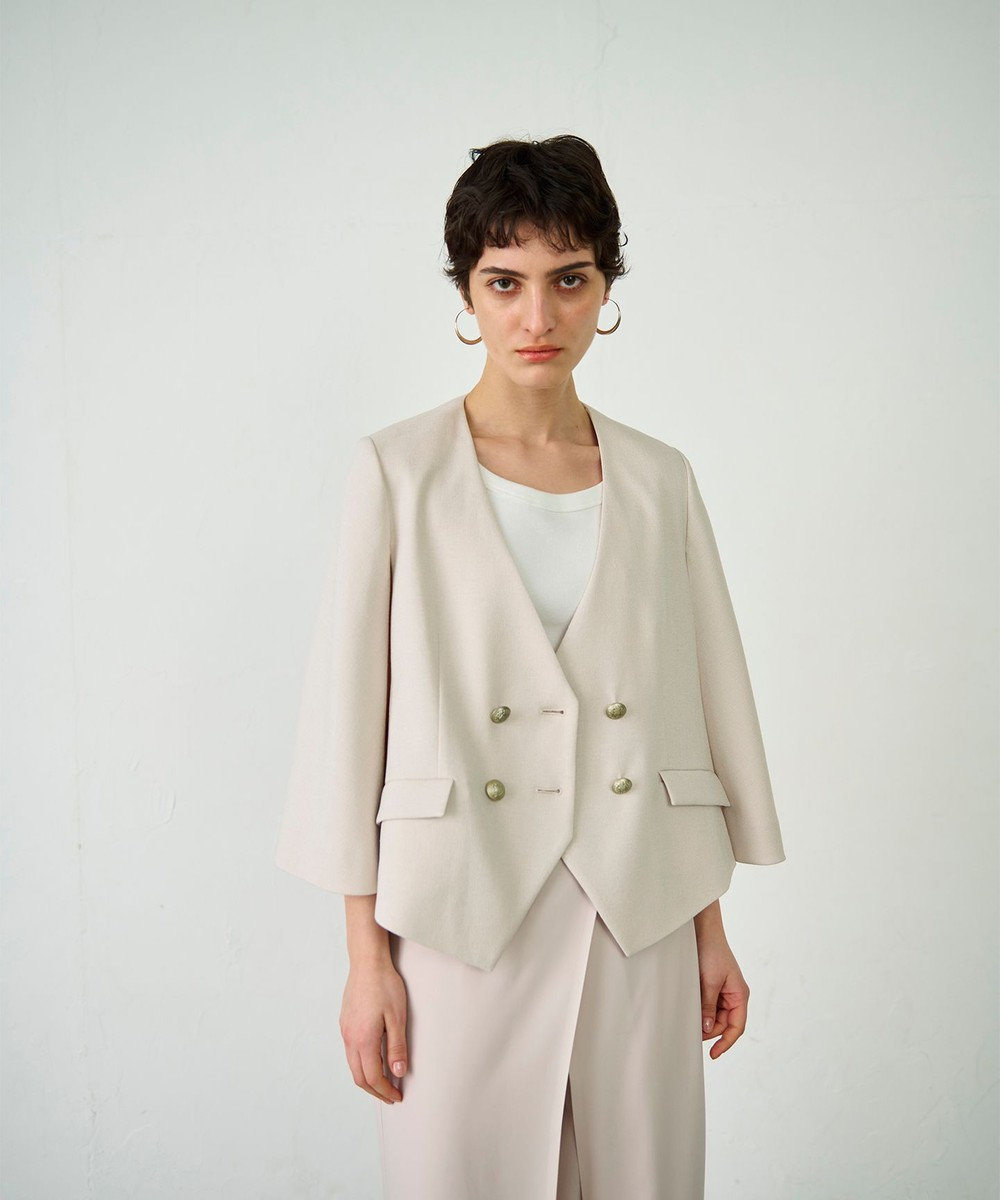 GRACE CONTINENTAL ケープスリーブジャケット