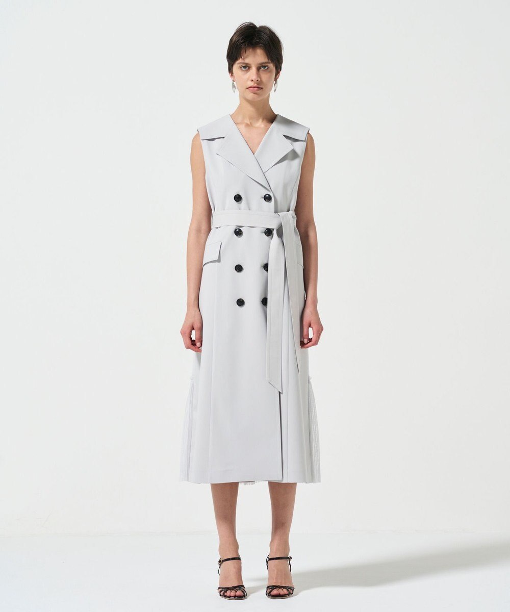 GRACE CONTINENTAL バックプリーツトレンチワンピース 