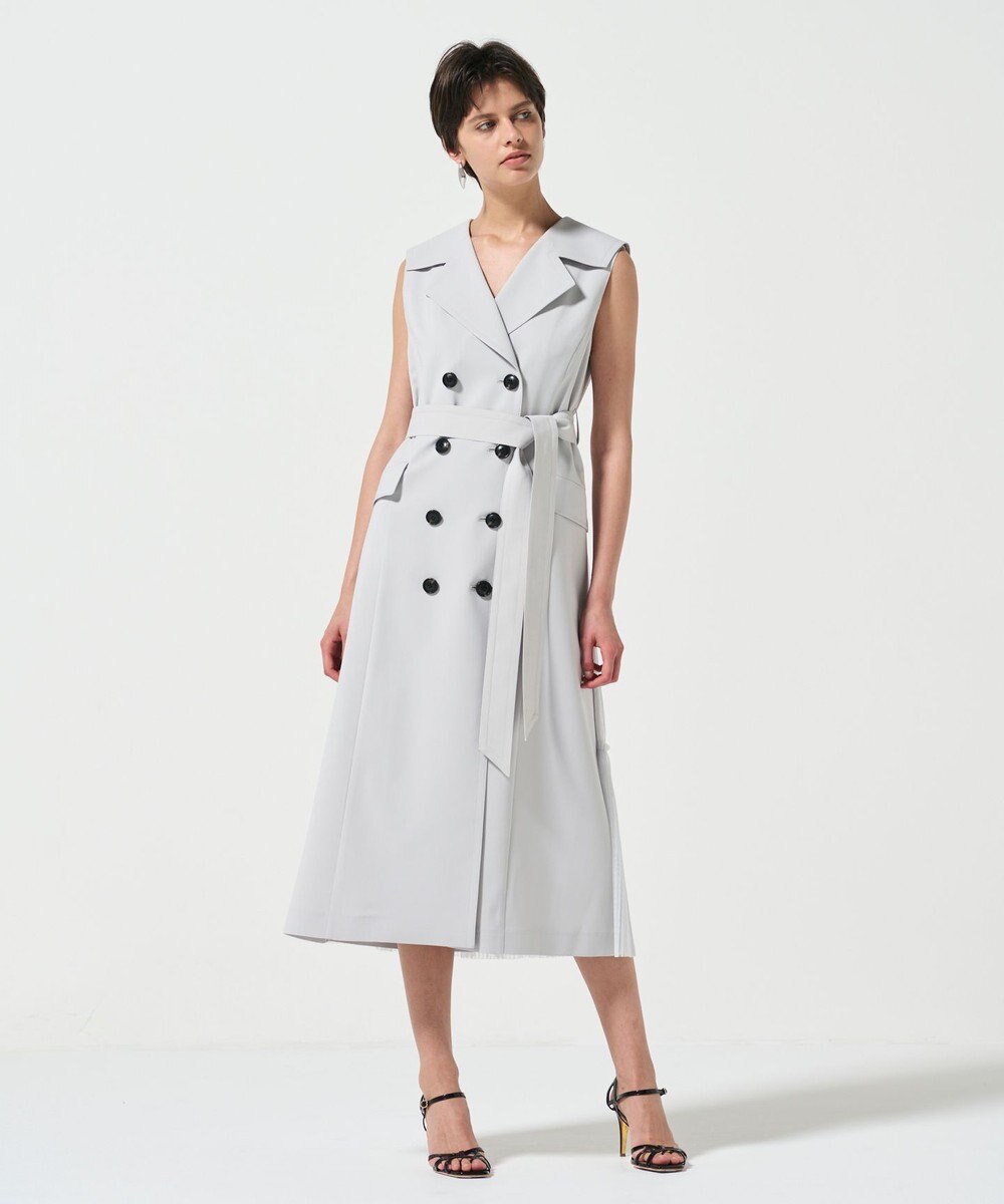 GRACE CONTINENTAL バックプリーツトレンチワンピース 