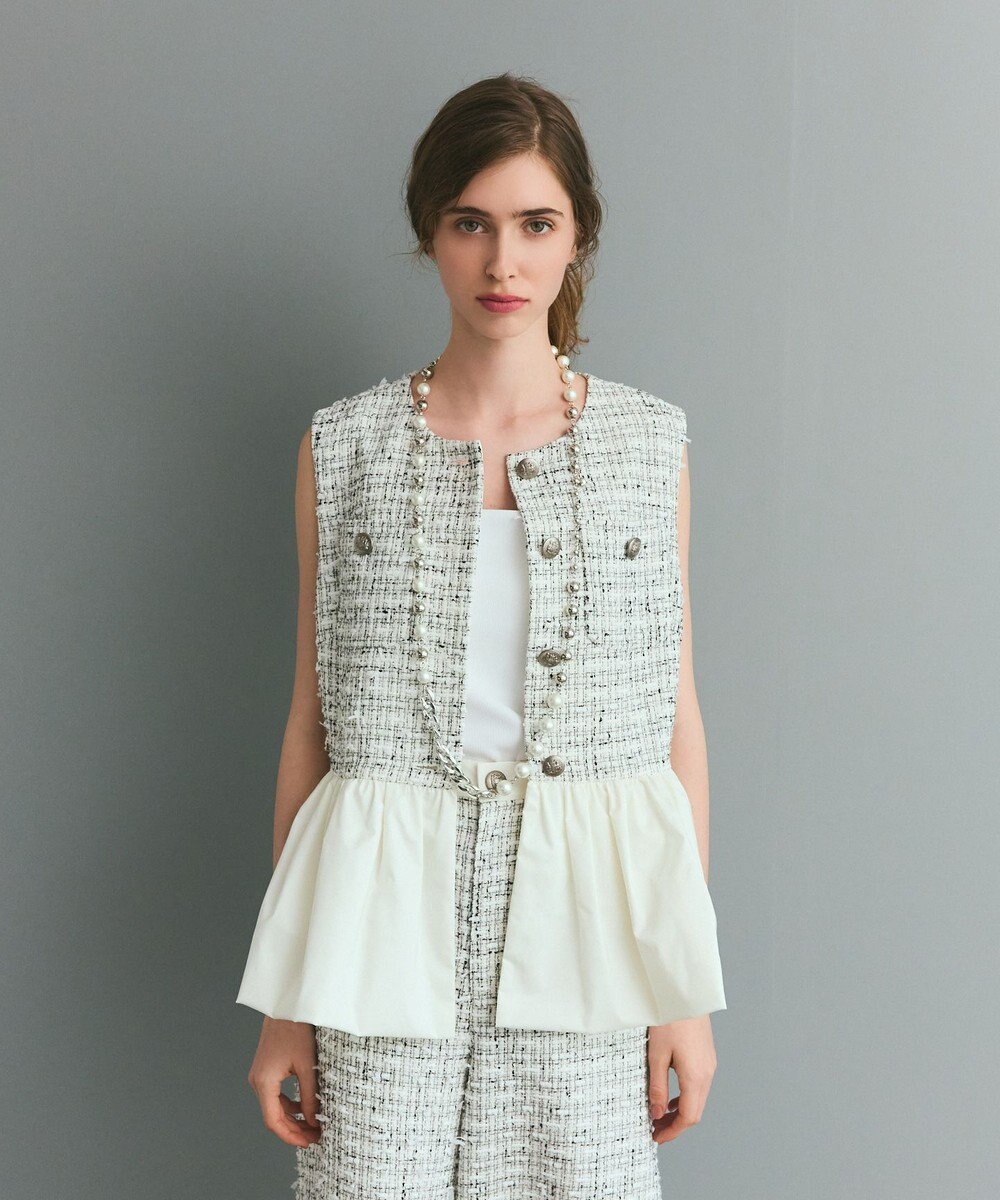 GRACE CONTINENTAL ツイードコンビジレ 