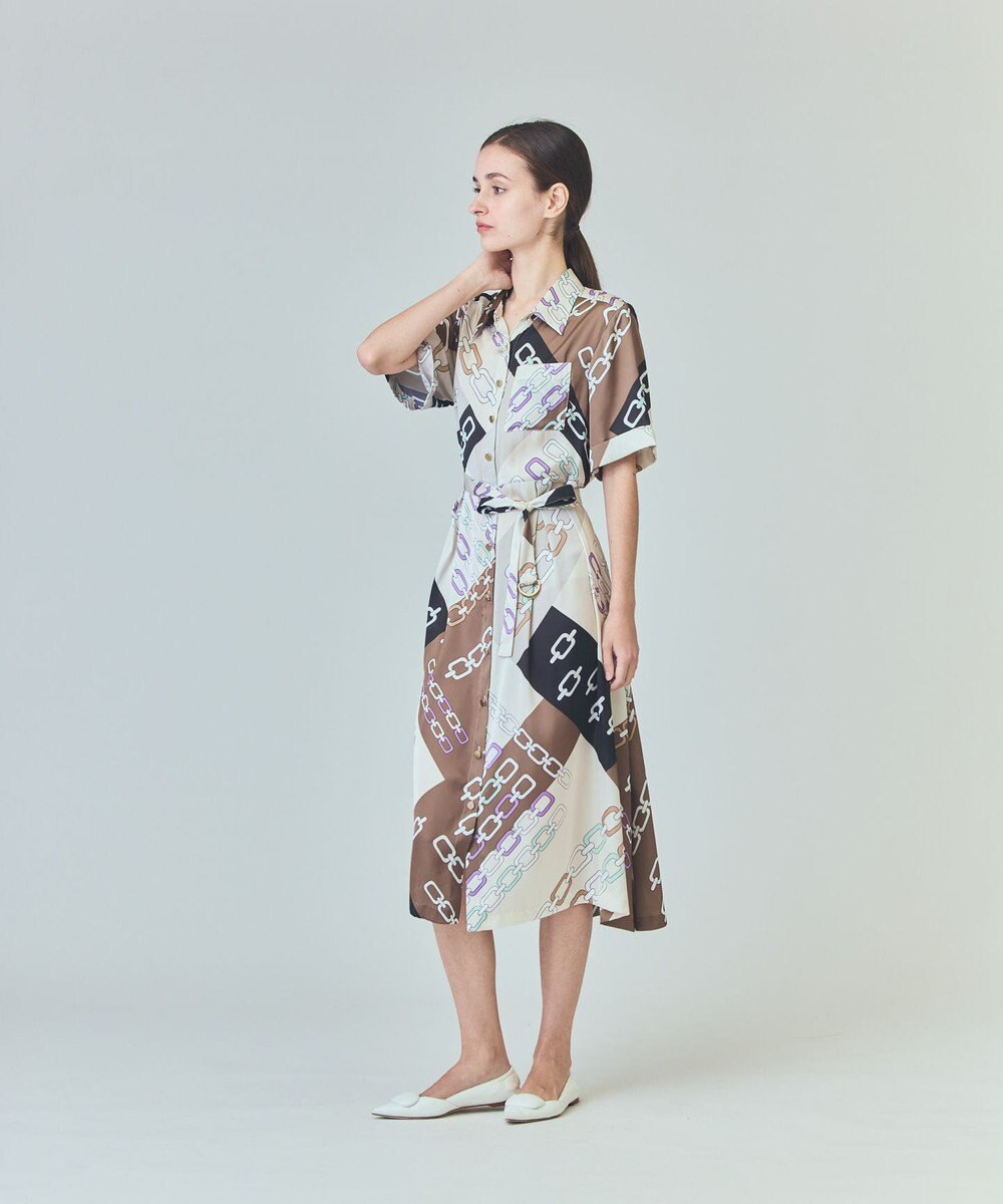 GRACE CONTINENTAL チェーンシャツドレス