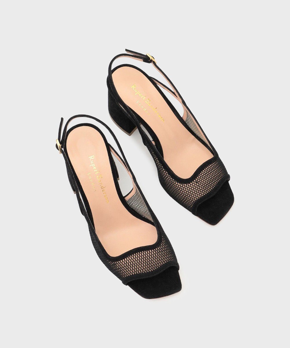 GRACE CONTINENTAL Rupert Sanderson ブラックストラップヒール ブラック
