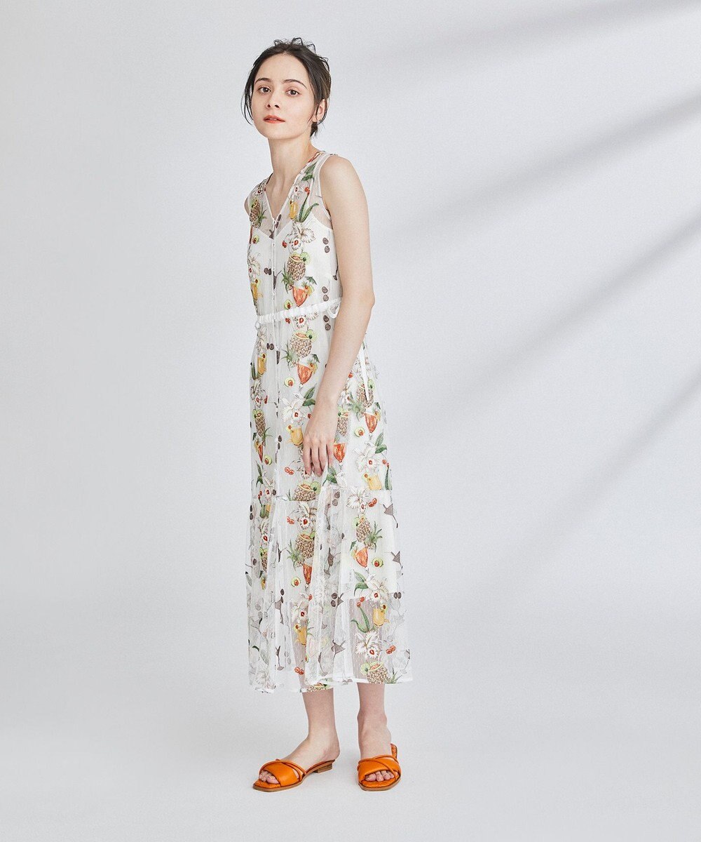 トロピカル刺繍ワンピース Grace Continental Grace Continental グレースコンチネンタル 通販 トロピカル刺繍ワンピース Grace Continental Grace Continental グレースコンチネンタル 通販