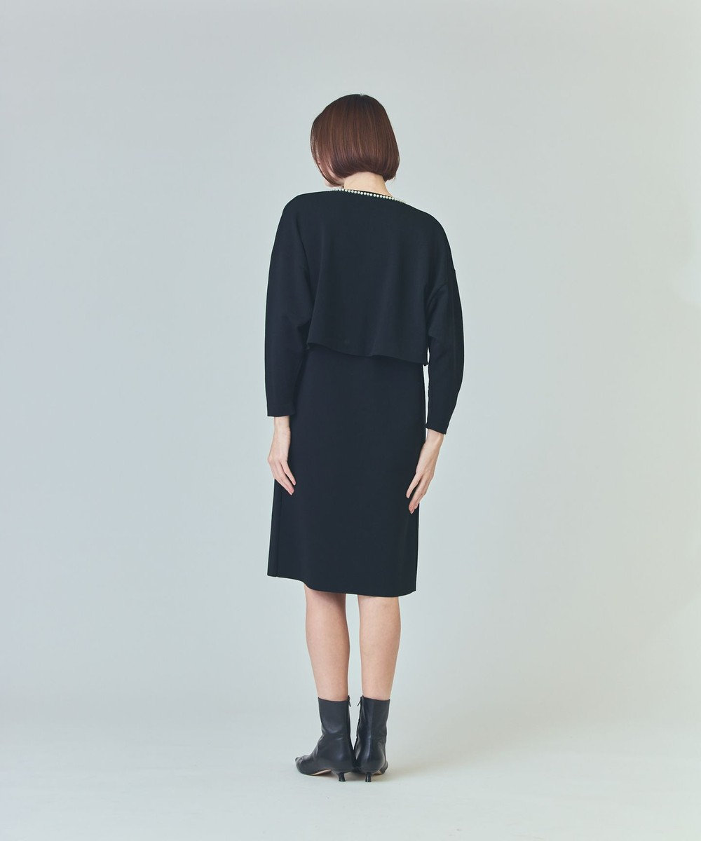 GRACE CONTINENTAL パールショートカーディガン 