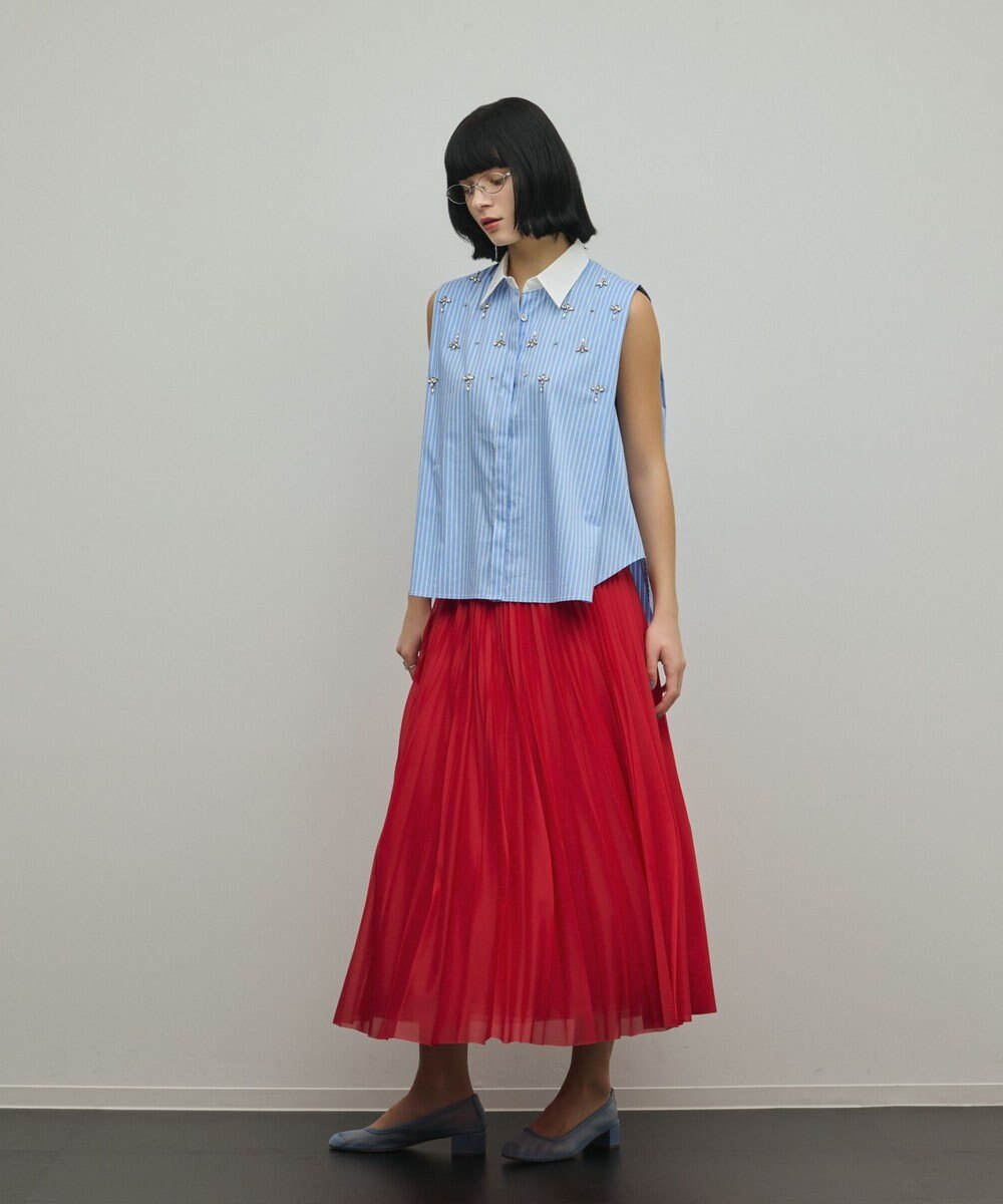 GRACE CONTINENTAL トリコットプリーツスカート 