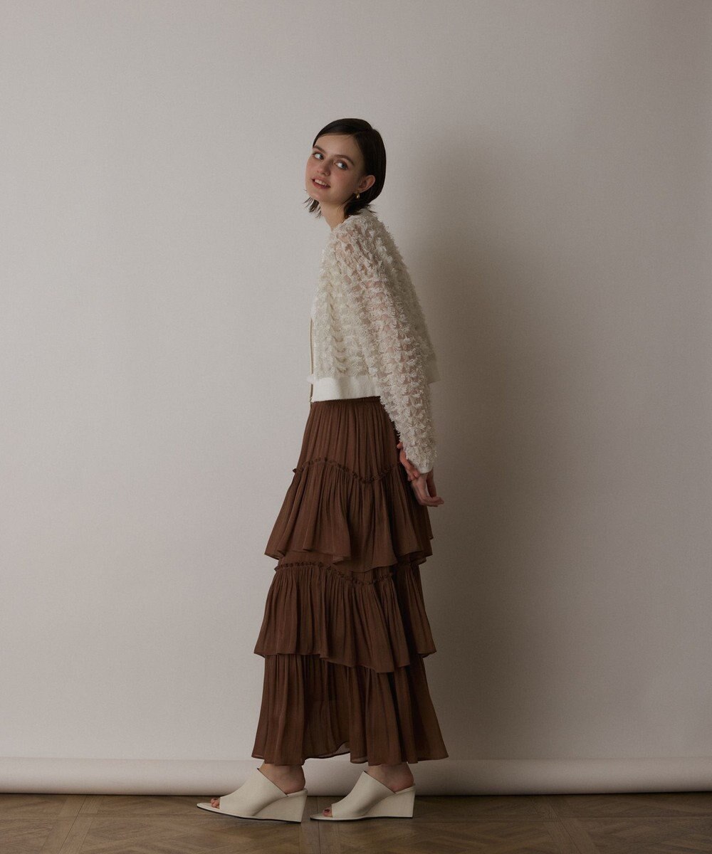 GRACE CONTINENTAL イレギュラーティアードスカート 