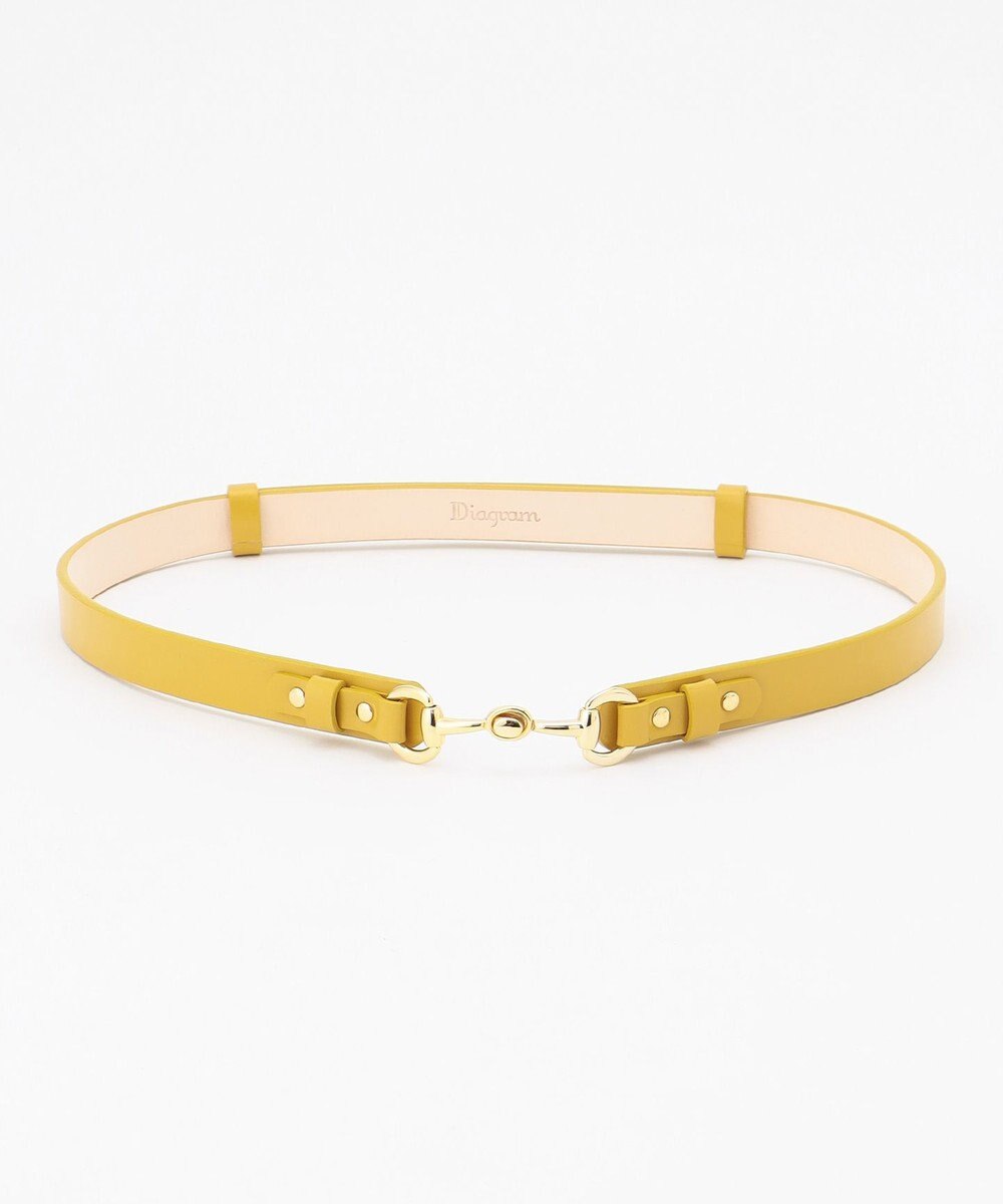 GRACE CONTINENTAL レザービットベルト イエロー