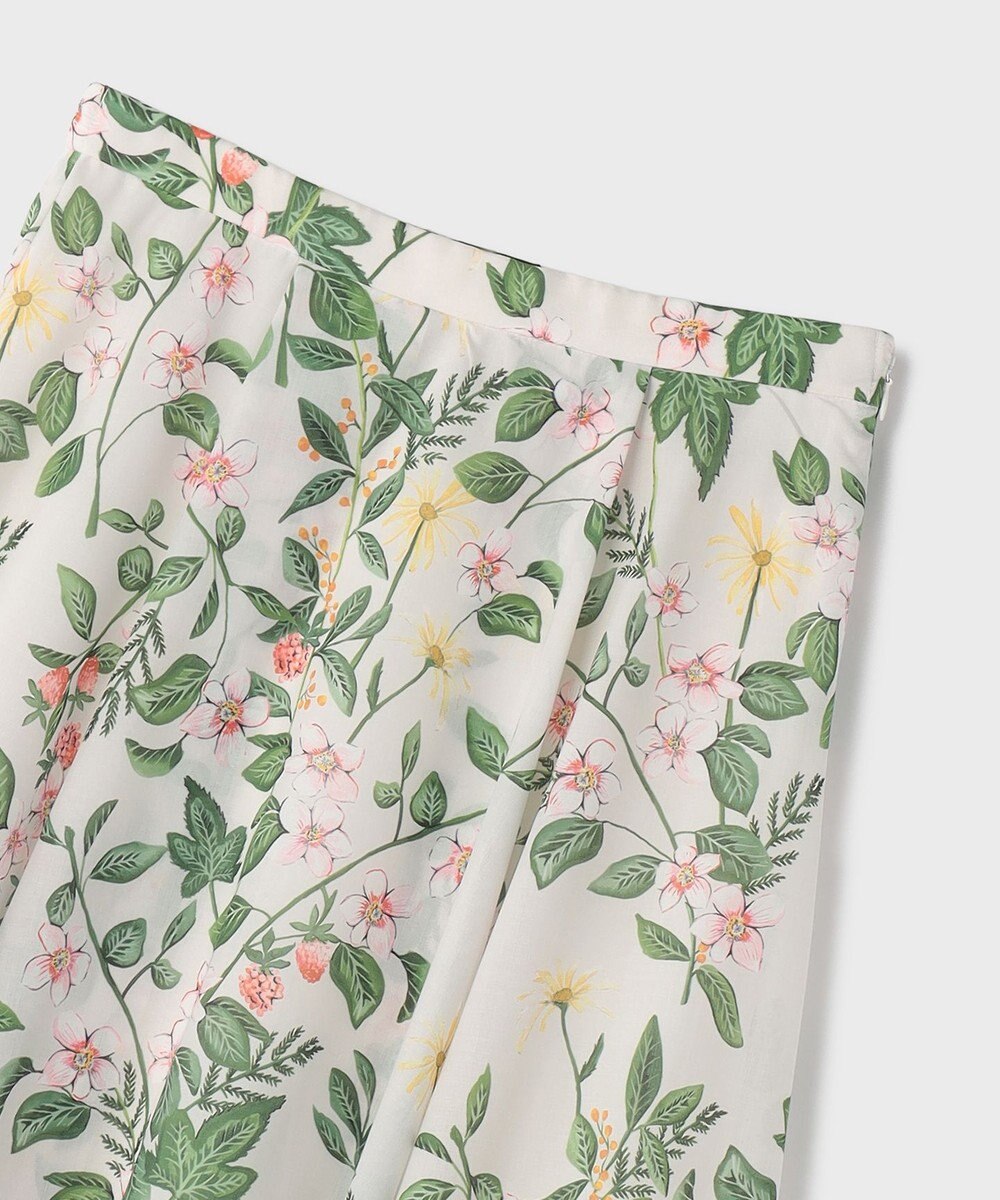 GRACE CONTINENTAL プリントタックフレアスカート 