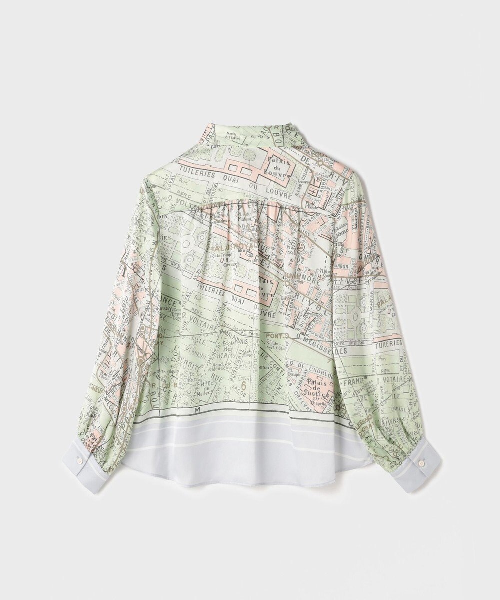 GRACE CONTINENTAL パリスカーフプリントブラウス 