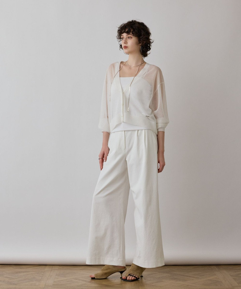 GRACE CONTINENTAL シアージョーゼットカーディガン