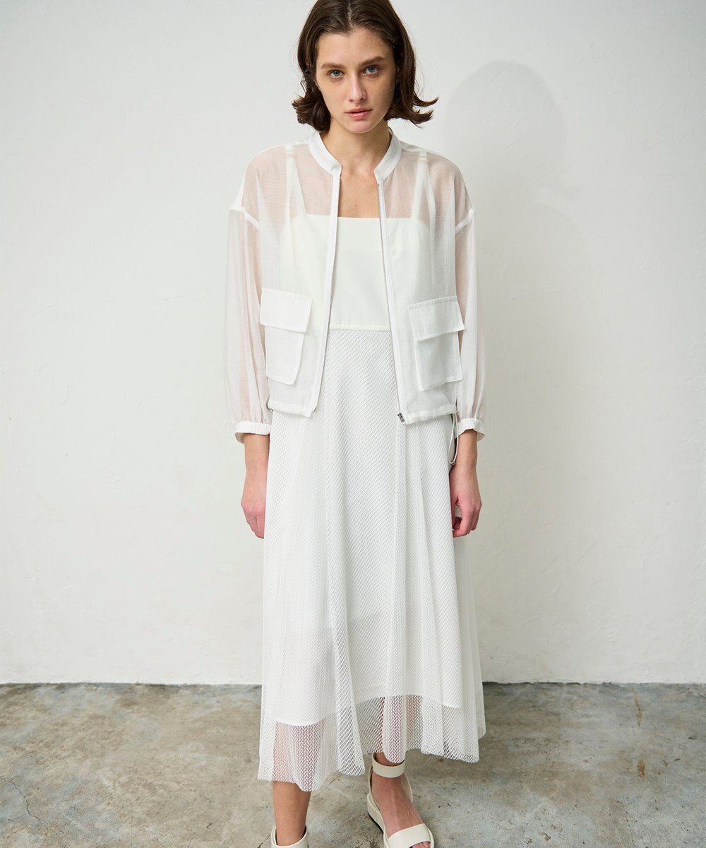 GRACE CONTINENTAL シアードレープブルゾン 