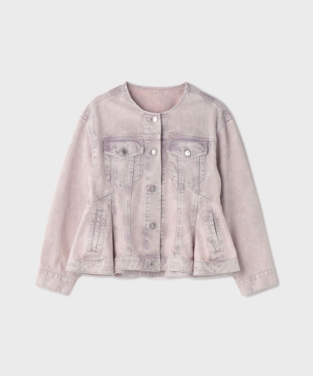 GRACE CONTINENTAL ペプラムデニムジャケット 