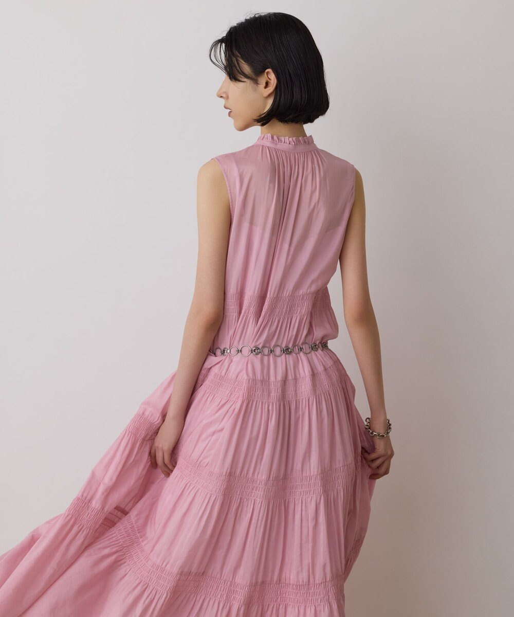 GRACE CONTINENTAL ティアードマキシカフタンワンピース 