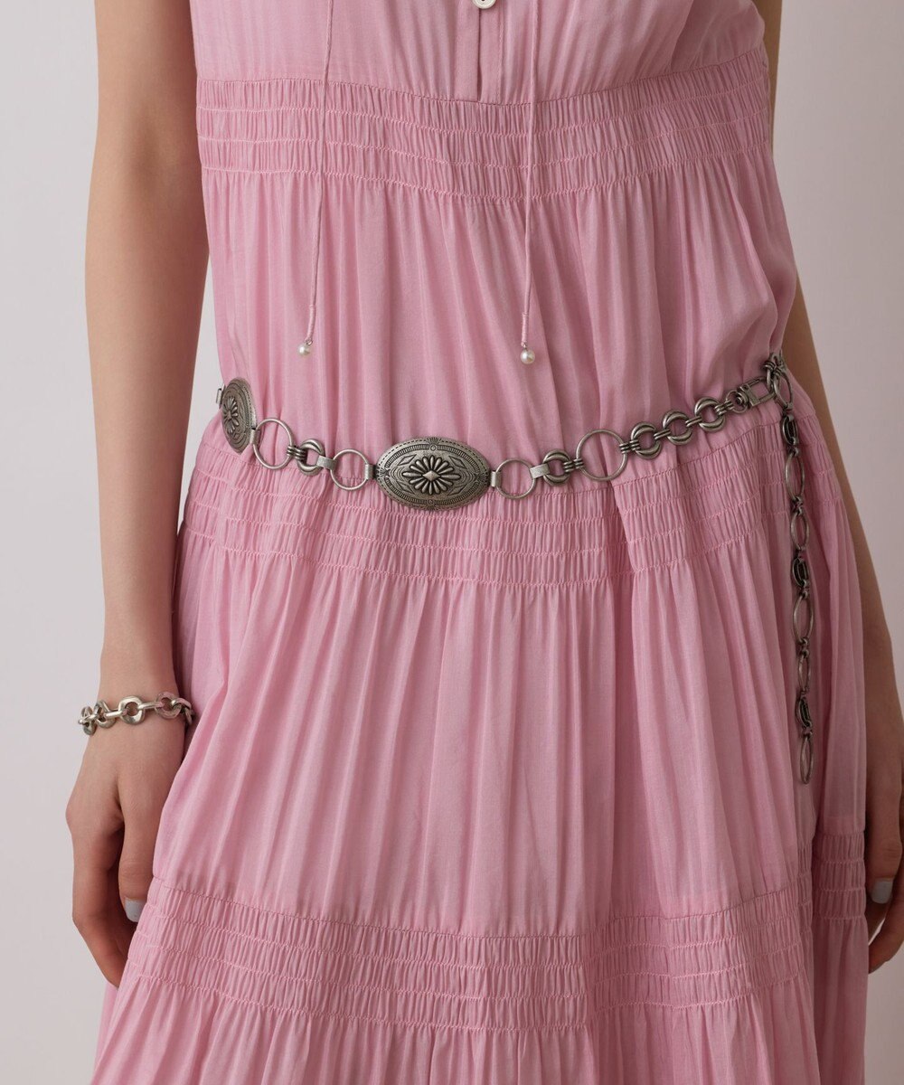 GRACE CONTINENTAL ティアードマキシカフタンワンピース 