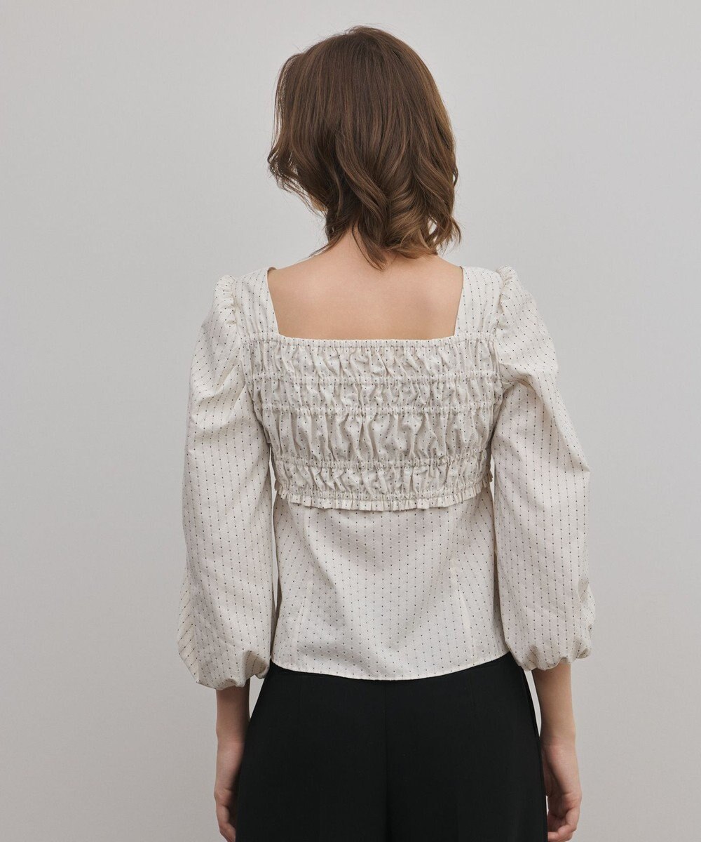 GRACE CONTINENTAL ラメドットタフタジャガードトップ 