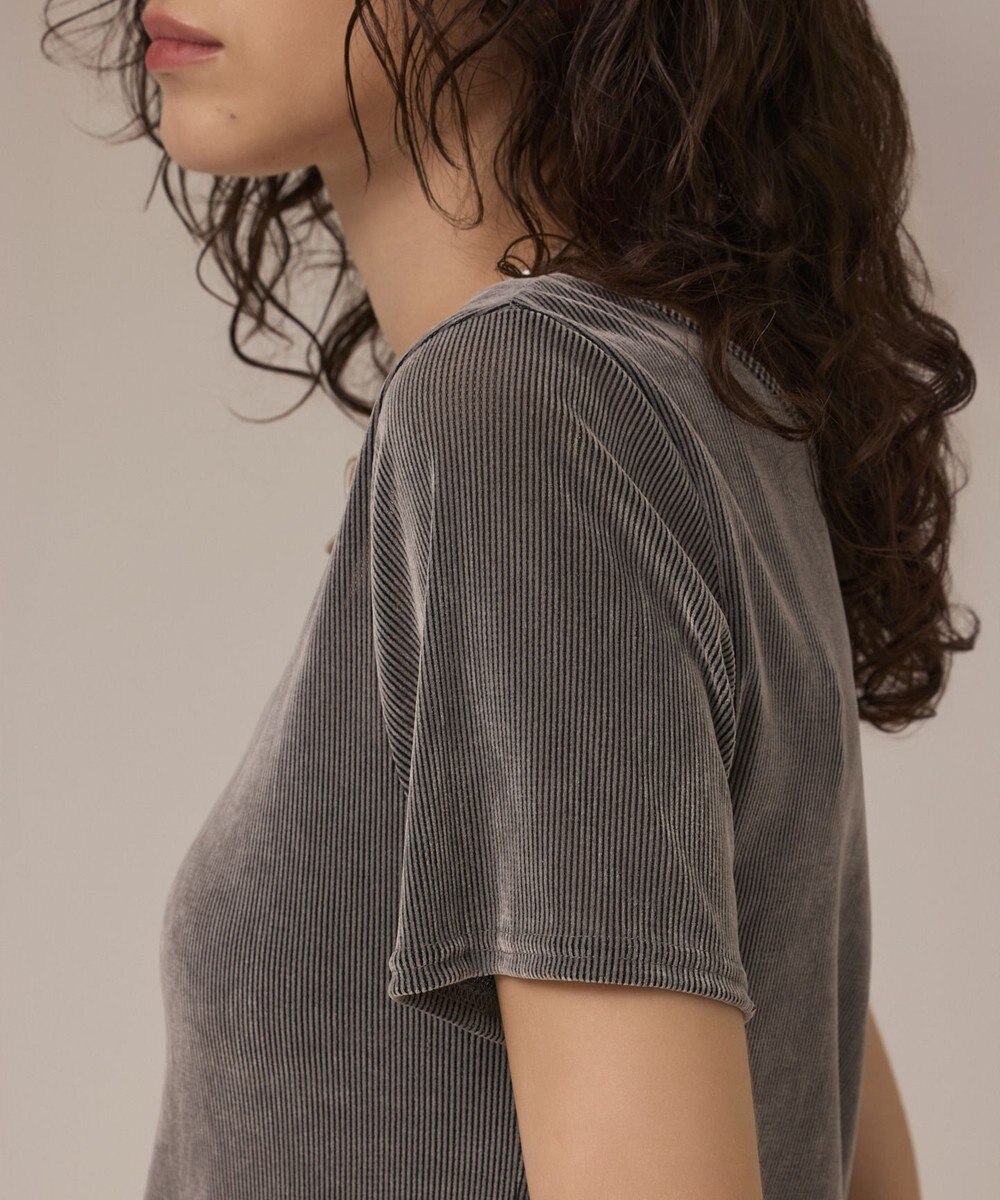 GRACE CONTINENTAL フロッキーチュールカットトップ 